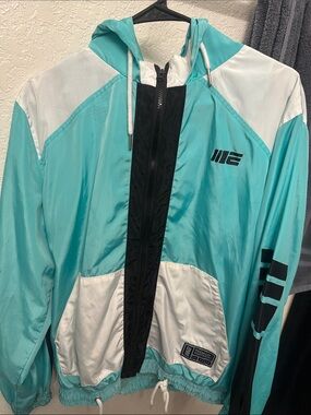 UFC Teal White Black Windbreaker Jacket